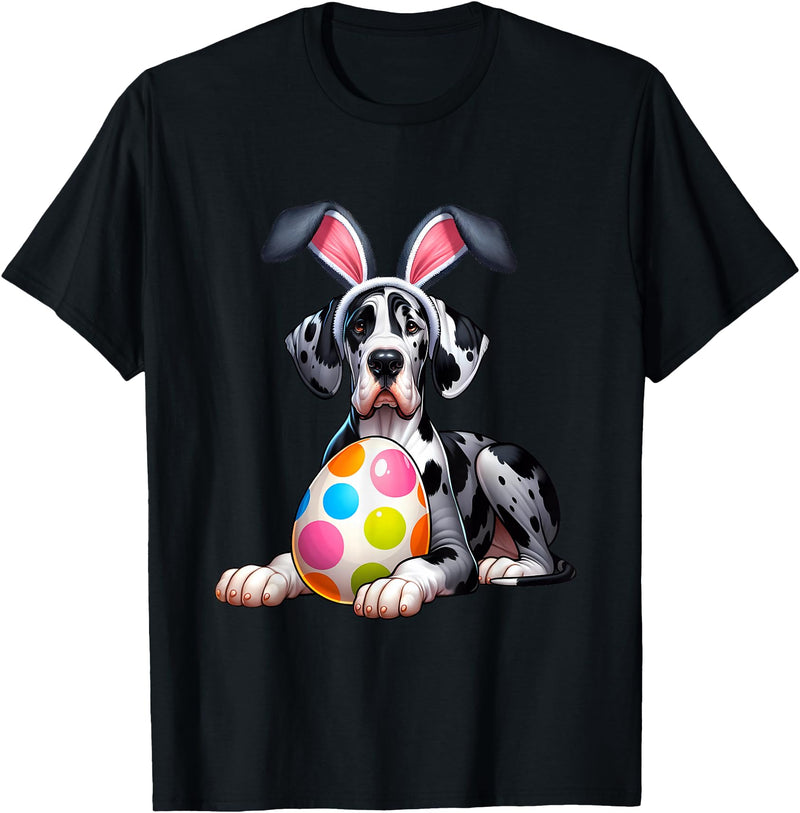 Men Women Rabbit T-Shirt in Black