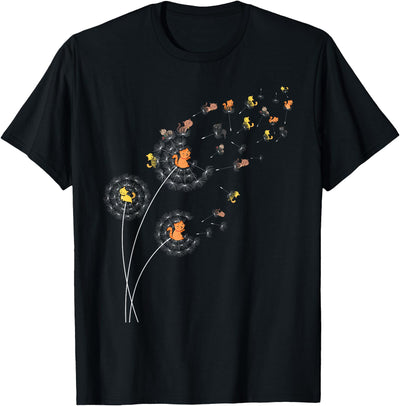Cat Lover Gift Co. Dandelion Cat lovers Cat fans Flower Power Dandelions T-Shirt