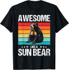 Sun Bears Sun Bear Lovers Shop Awesome like a Sun Bear. Sun Bears Sun Bear T-Shirt - Black