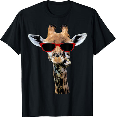 Cool giraffe with sunglasses funny animal idea T-Shirt