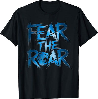 Lions Men Women Blue Animal School Sport Fan Lion T-Shirt