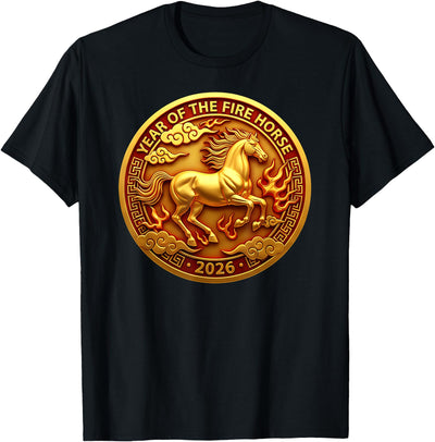Chinese Zodiac Horse Year of the Fire Horse 2026 T-Shirt