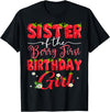 Sweet Strawberry First Birthday Girl Matching Sister Of The Berry First Birthday Girl Strawberry Lover T-Shirt - Black