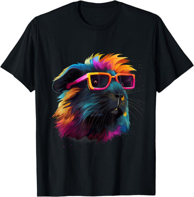 Guinea Pig Lovers Colorful Pop Art T-Shirt