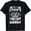 Cute Rabbit Lover Bunny Graphic T-Shirt (Pink) in Black