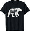 Matching Family Bear by Foxio Dada Bear Matching Family Camping Vintage Bear Funny Dada T-Shirt - Black