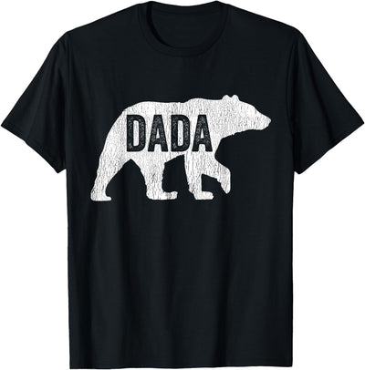 Dada Bear Matching Family Camping Vintage Bear Funny Dada T-Shirt