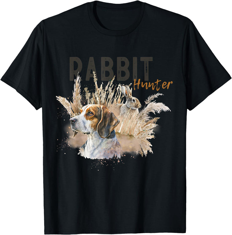 Beagle Dog Rabbit Hunter Rabbit Hunting Rabbiting Hunter for T-Shirt in Black