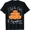 Halloween Teacher Cutest Pumpkin Herbst Season I Teach The Cutest Pumpkins In The Patch Halloween Teacher T-Shirt - Black