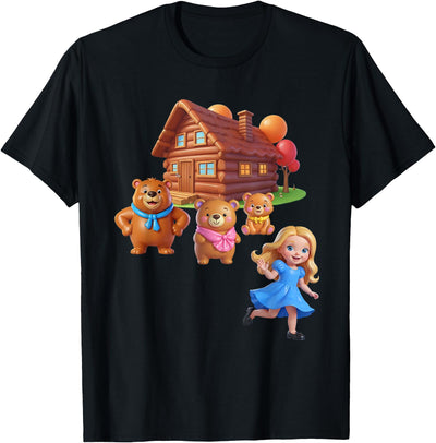 Goldilocks and the Three Bears Costume for Women, Men, Kids T-Shirt