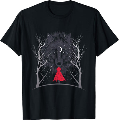 The Wolf Lover Apparel & Accessories Gift Shop Wolf and Red Riding Hood Amazing Fairy Tale Graphic T-Shirt