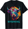 Love Wyoming Accessories, Apparel and Home Decor Wyoming American Bison Lover Buffalo for Men Women Souvenir T-Shirt - Black