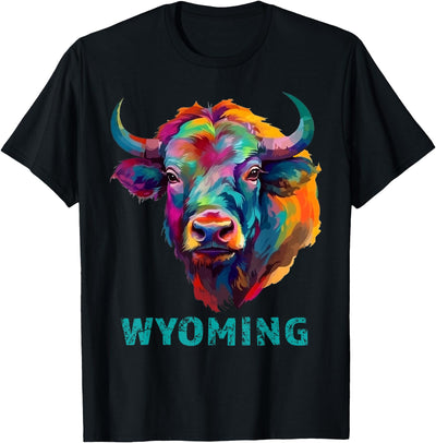 Cow Home Decor Wyoming American Bison Lover Buffalo T-Shirt