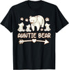 Aunt bear tee shirts, Auntie bear tshirt Auntie bear shirt for womens, Aunt bear 3 cubs t shirts T-Shirt - Black
