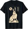 White Rabbit Lover Tarot Card, Year of the Rabbit 2023 T-Shirt in Black