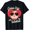 Funny Guinea Pig Lover Apparel for Kids Women Guinea Pigs Are My Valentine Cute Rodent Valentines Day T-Shirt - Black