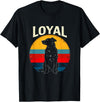 Vintage Dog Design Loyal Vintage Dog T-Shirt - As Pictured