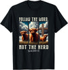 Follow The Word Not The Herd Christian Western Highland Cow T-Shirt - Black