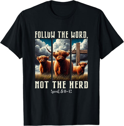 Highland Cow T-Shirt - Premium Scottish Cattle Apparel