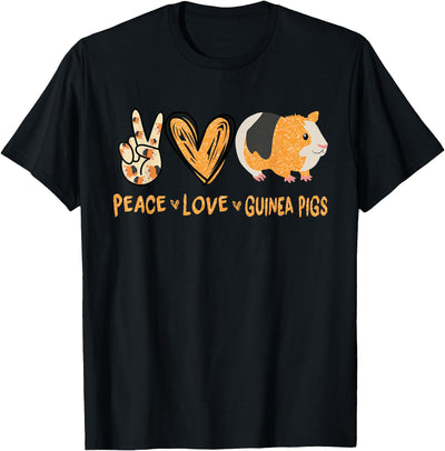 Peace Love Guinea Pigs Cute Guinea Pig Lover T-Shirt