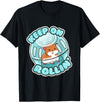 Keep On Rolling Cute Hamster Hammy Owner Pet Lover Gift T-Shirt - Black