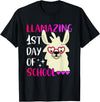 Amazing First Day of School - Geslonedesigns Llamazing 1st Day of School Teacher Llama Back to School T-Shirt - Black