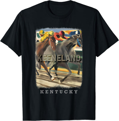 Keeneland Kentucky Horse Racing Excitement Keeneland Kentucky KY Horse Racing Excitement SD447 T-Shirt