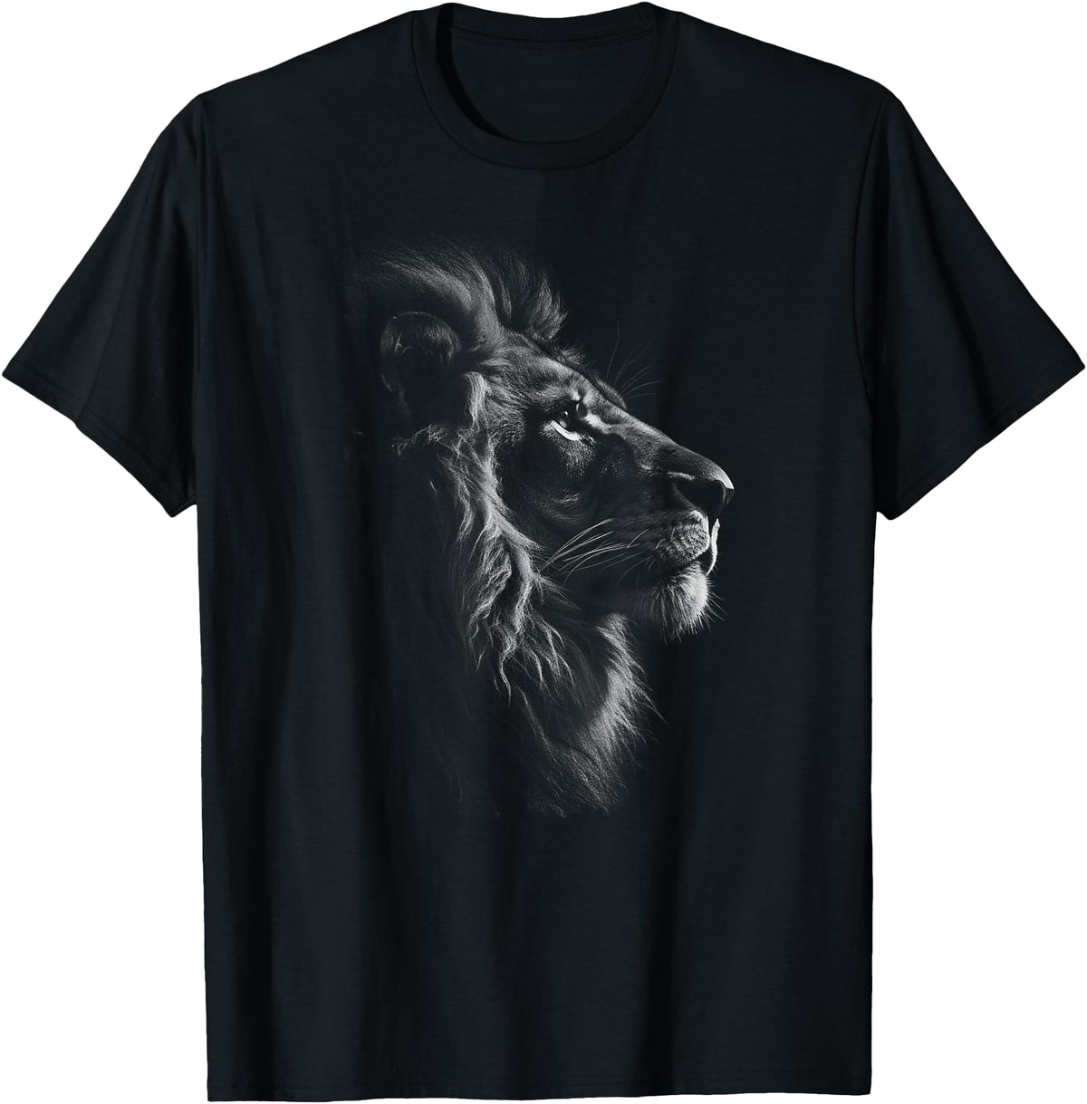 Lion Wild Vibes Lion Leon Print Animal Africa Lions T-Shirt - Black