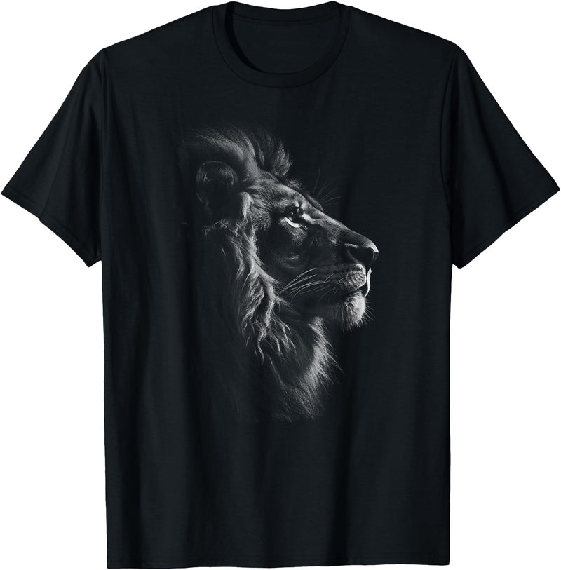 Lion Wild Vibes Lion Leon Print Animal Africa Lions T-Shirt - Black