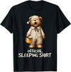 Schlafanzug Shirt Official Bear Sleep Shirt T-Shirt - Black