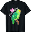 Parrot and Pet Bird Owners Amazon Parrot Lover Bird Mom Watercolor T-Shirt - Black