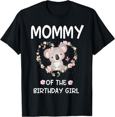 1st First Birthday Koala Bear Mommy Of The Birthday Girl T-Shirt