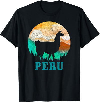 Peru Apparel Co. Peru Llama Alpaca Peruvian Roots Pride Vintage Peru T-Shirt