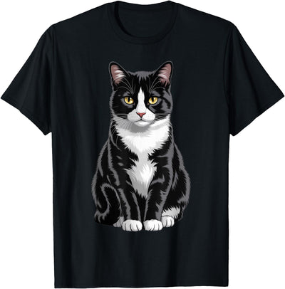 Souvenir Shirt Majestic Tuxedo Cat Art Cat Lover Men Women Kids T-Shirt