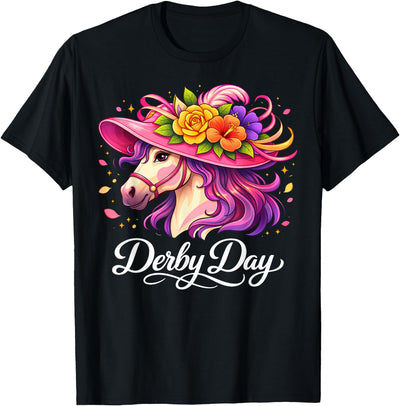 Funny Outfit Men Women 2026 Horse Racing Funny Derby Day 2026 Horse Racing T-Shirt