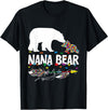 Nana Bear Autism Family Shirt Cute Nana Bear Autism Awareness Shirt Autistic Family T-Shirt - Black