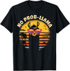 Retro No Prob-Llama & Alpaca Lover Gifts Retro NO Prob-Llama Gift - Vintage Llama Alpaca T-Shirt - Black
