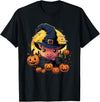 Pig Halloween Costumes Spooky Pig Witch Halloween T-Shirt - Black