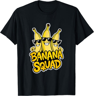 Fun Group Friends Family Hilarious Apparel Funny Banana Squad Bananas Halloween Costume T-Shirt