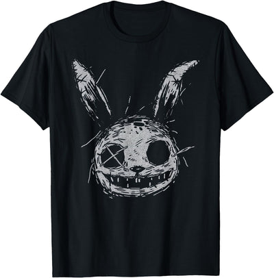 Sketchy Scary Rabbit Face Horror T-Shirt