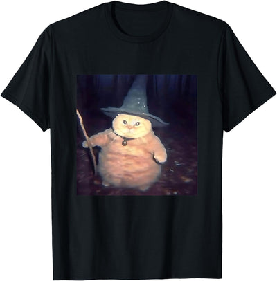 Wizard Cat Weird Funny Halloween Cat Meme Tee Wizard Cat Weird Funny Halloween Cat Meme T-Shirt