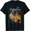 Cute and Funny Hampter Hamster Dunk Meme Pet Owners T-Shirt - Black