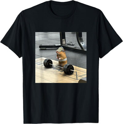 Hamsters Deadlift Training Weightlifting Funny Hamster T-Shirt