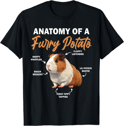Guinea Pig Anatomy Of A Furry Potato Funny T-Shirt