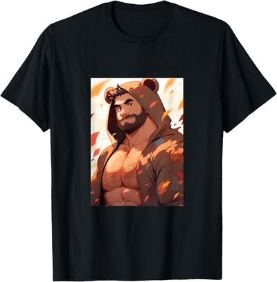 Gay Muscle Daddy Bear Art Pride Bear Brotherhood - LGBTQ T-Shirt