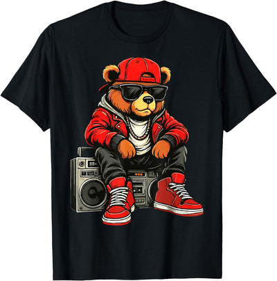 Hip Hop Teddy Bear Rap Music T-Shirt