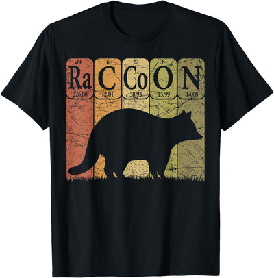 Raccoon Periodic Table Elements T-Shirt