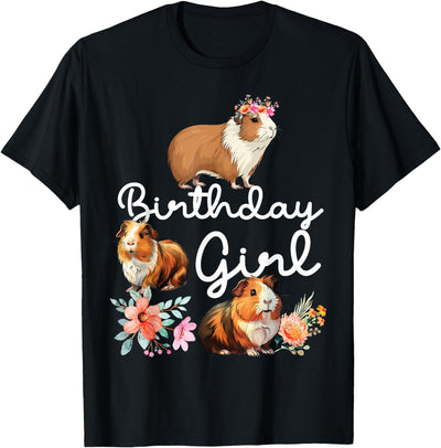 Guinea Pig Birthday Girl T-Shirt