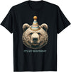 Love bears bear mom bear dad Funny Hiking Camping Birthday It's My Birthday Cute Grizzly T-Shirt - Black