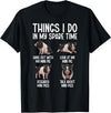 Funny Mini Pigs For Mini Pig Lover Things I Do Mini Pig Lover Mini Pigs T-Shirt - Black